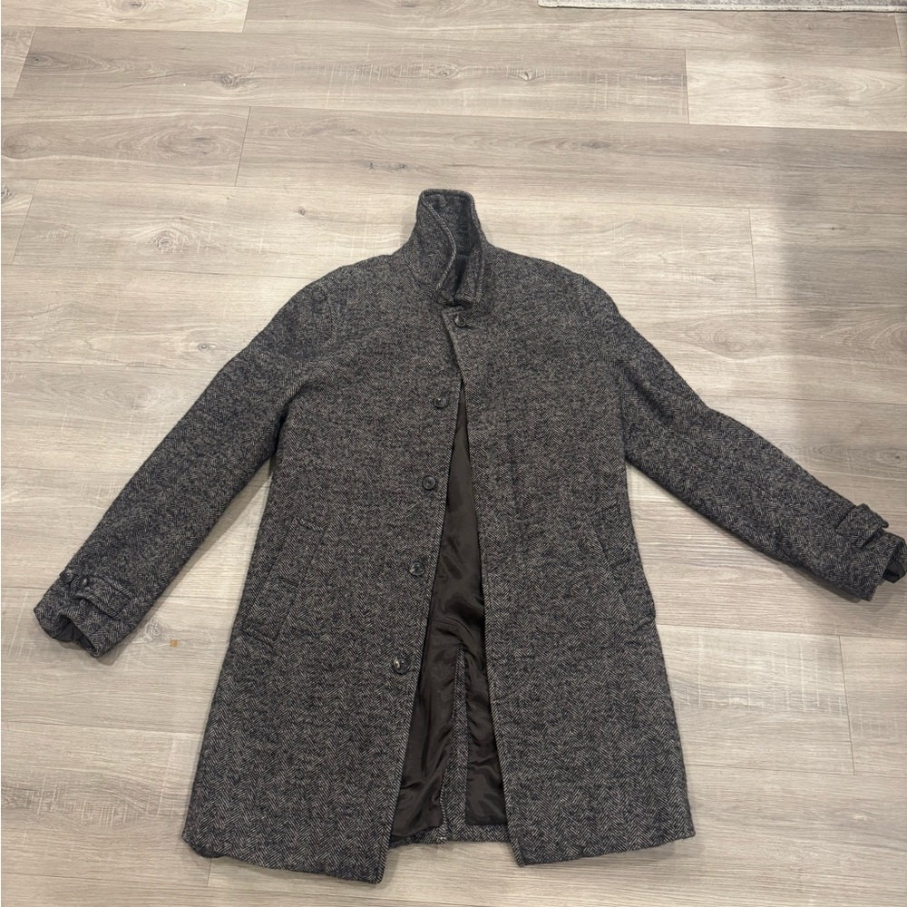 Banana Republic Charcoal Trench Coat